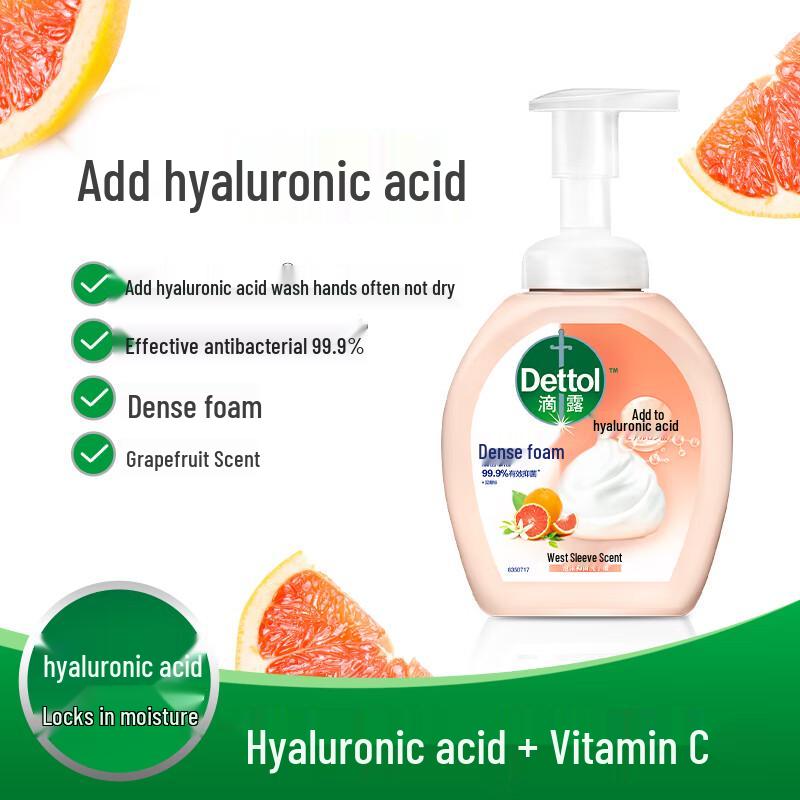Dettol Grapefruit Foam Hand Wash (4 X 250ml)