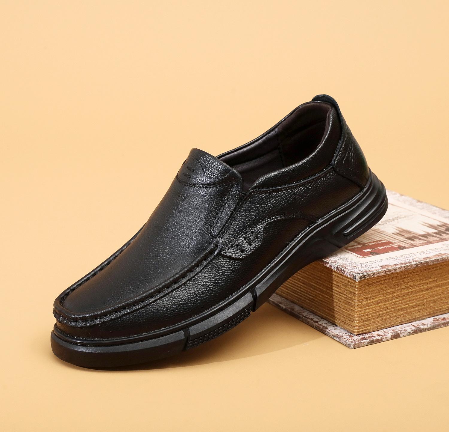 

Прямая трансляция новая мужская обувь из натуральной кожи первого слоя осень и зима папа на плоской подошве мужская среднего и пожилого возраста повседневная кожаная ш 38