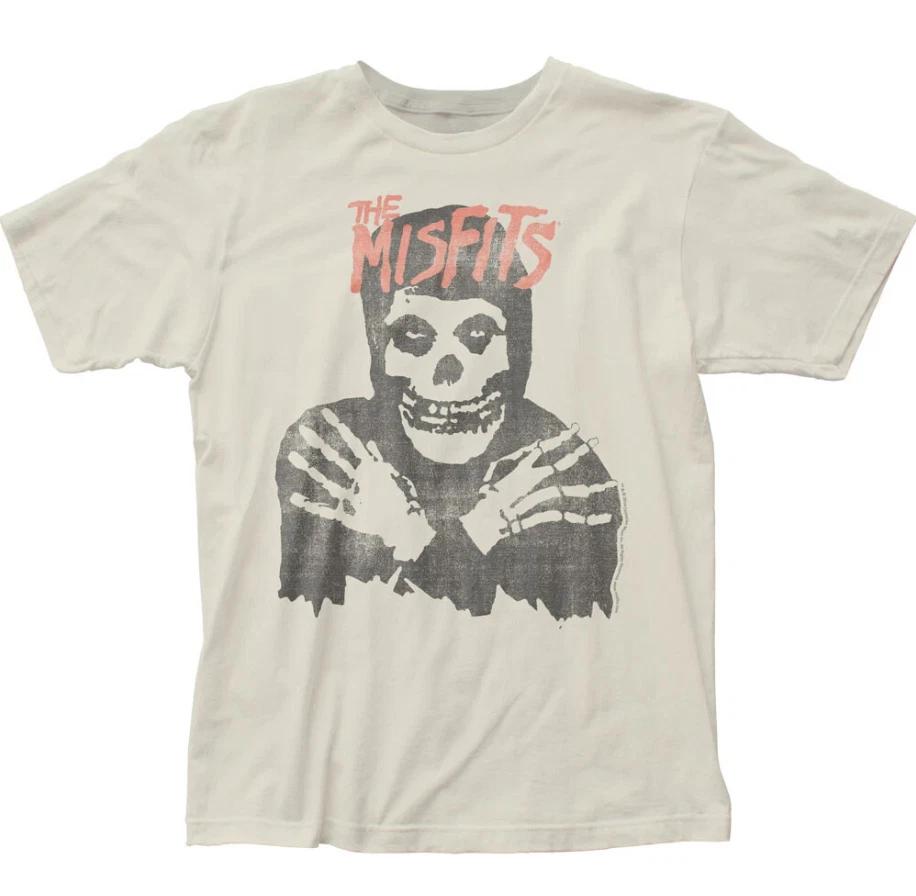 Misfits Классический Череп Мужская Футболка Рок-н-ролл Музыка Панк Классический Винтаж Белый XXXL