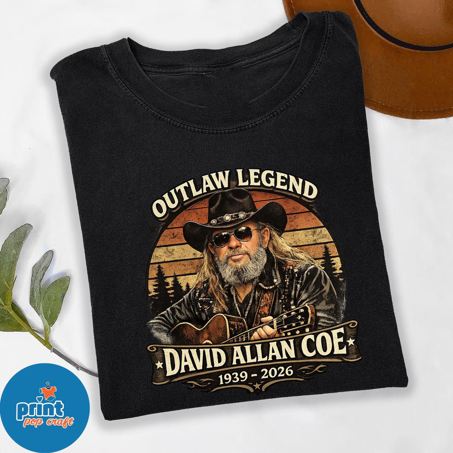 David Allan Coe Shirt David Allan Coe Memorial Shirt, David Allan Coe Tee S