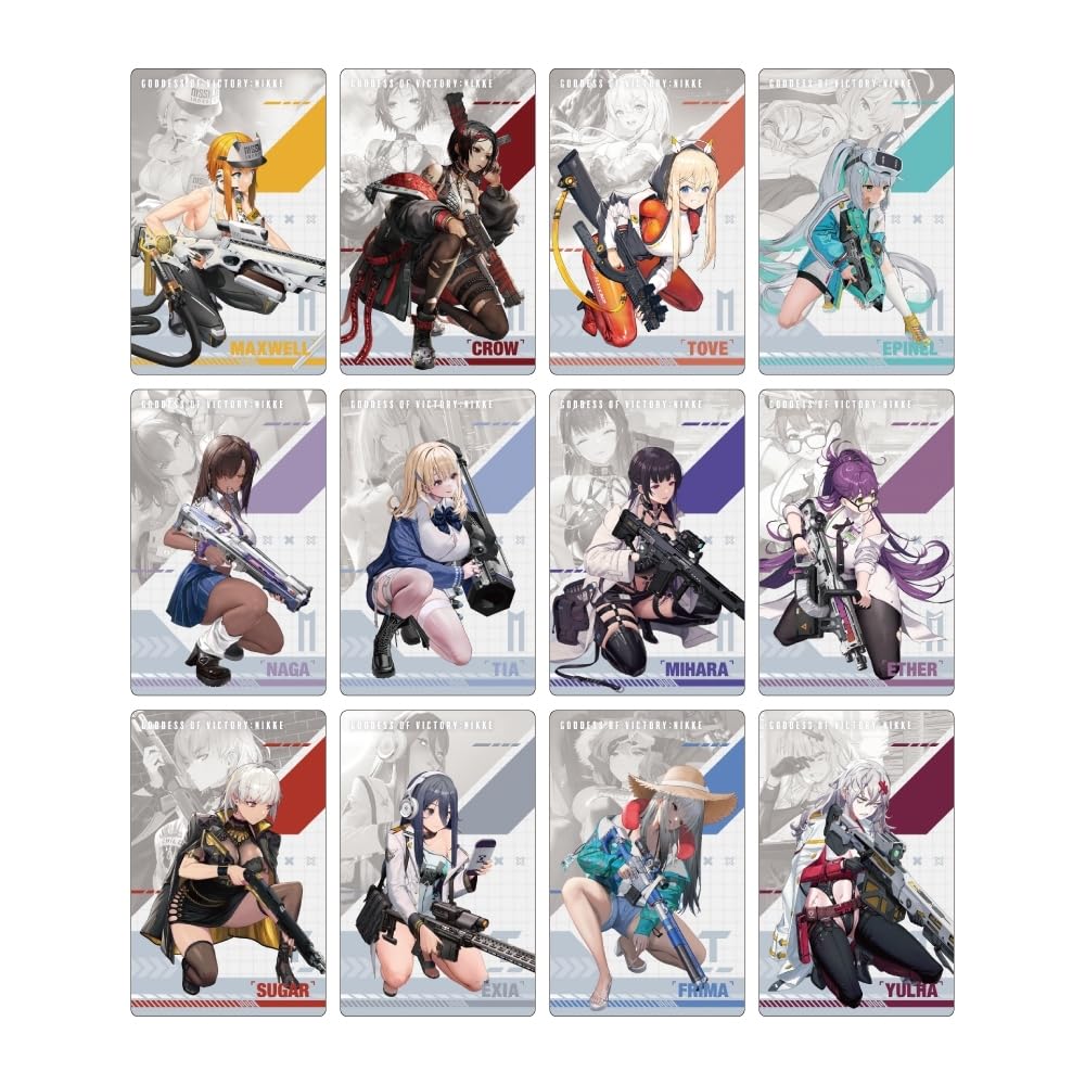 Algernon Products Goddess of Victory: NIKKE Gun Girl Metal Card Collection Vol.2 BOX Approx. W56 X H88mm Made of PET