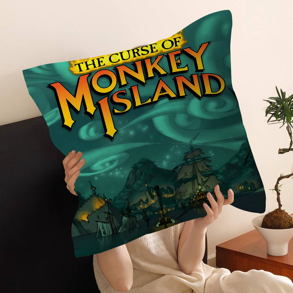 Classic Game The Secret Of Monkey Island Pillow Gift Home Office Decoration Pillow Bedroom Sofa Car Cushion Coverpillow Case