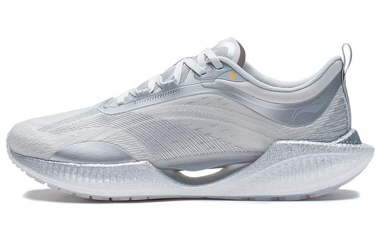 Li Ning Super Light 19 Амортизирующие низкие мужские кроссовки для бега Микрокристаллический серый ARBS001-20 43.5