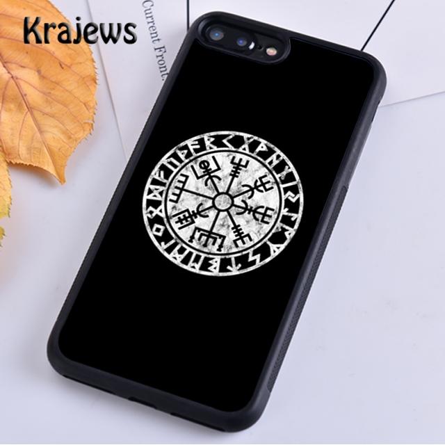 Krajews Viking Vegvisir Odin Nordic Telefon Fall Abdeckung Für iPhone 14 5 SE 6s 7 8 plus XR XS 11 12 13 pro max Samsung S21 S22ultra