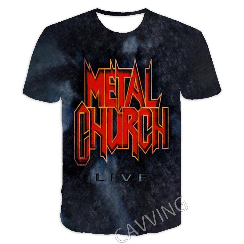 New Fashion Women/Men's 3D Print  Metal Church Rock   Casual T-shirts  Hip Hop Tshirts Harajuku Styles Tops Clothing