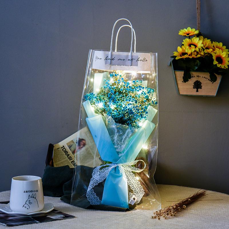 Valentine's Sunflower Soap & Rose Bouquet: Creative Dried Flower Gift for Christmas