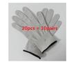 10 Pairs Silver Fiber Conductive Meridian Therapy Gloves for BIO Micro Current Stimulator TENS Face Body Massage Device