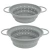 Silicone Drain Basket Folding Fruit and Vegetable Basket Round Fruit Basket Retractable Strainer Kitchen Tools