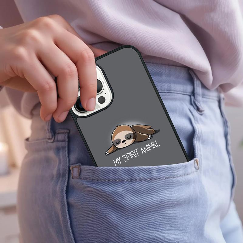 Cute Sloth Animals Phone Case For iPhone 17 Air 15 16e 14 13 Pro Max Coque 12 11 Pro Max PLUS cover