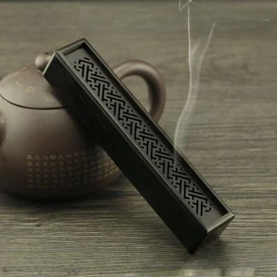 Sandalwood Auspicious Clouds Multi-functional Stick Incense Box/Carved Pattern Portable Indoor Incense Store The Joss Stick Box
