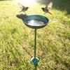 Bird Bath And Feeder Metal Bird Bath with Lotus Leaf Design Bird Feeder Outside Standing