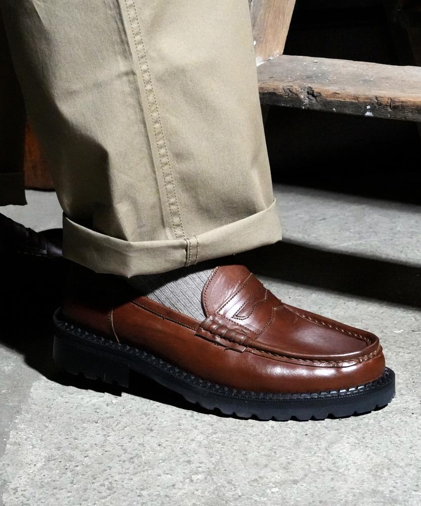 Custommood Richard Cowhide Penny Loafers (Italy Oil Brown)