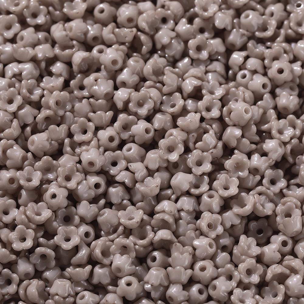 100Pcs 9mm Small Flower Beads Handmade DIY Bracelet Necklace Beaded Jewelry Accessories