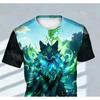 Men's Fashion 3D Printed Men's T-Shirt Round Neck Short Sleeve Trendy Street Wear