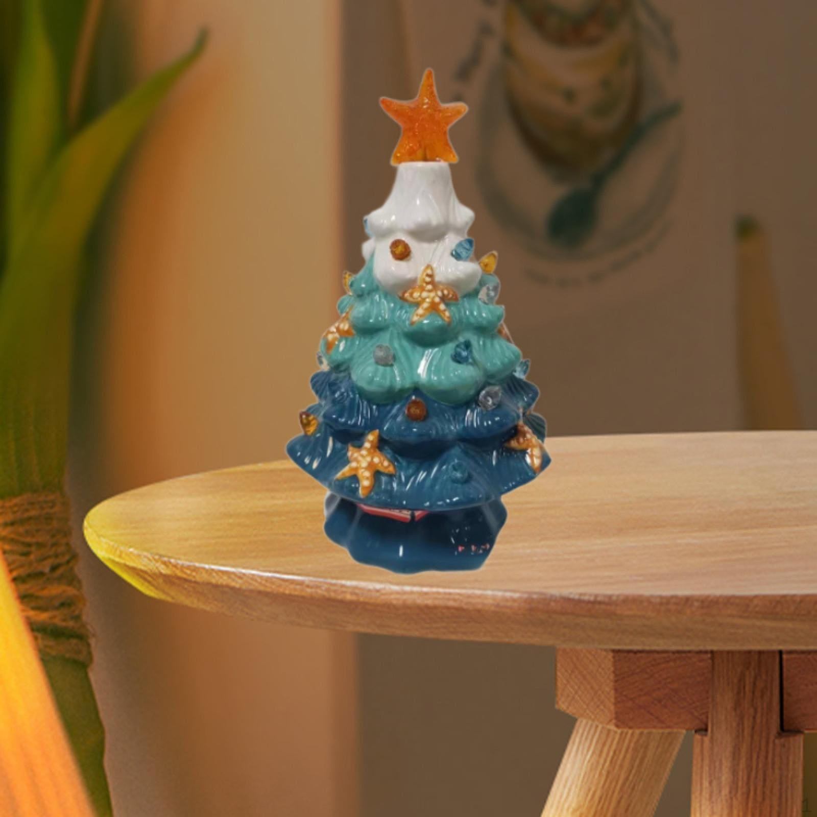 

Рождественская елка Ночник Керамические морские звезды Декор Подарок на день рождения Декоративный Рождество 10.5cmx17.3cm