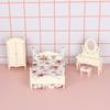 1 Set Miniature European Bedroom Furniture 1:12 Dollhouse Kitchen Scene Cooking Table Sink Cabinet Model Toy Dolls Accessories