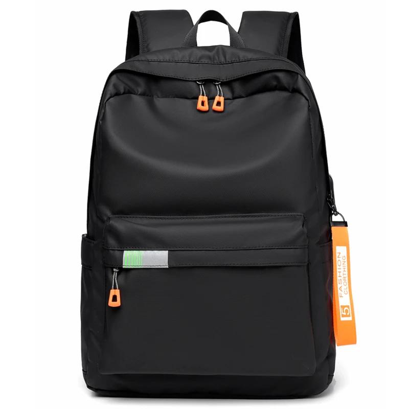 Men s Backpack Multi Functial USB Charging Bag Men s Waterproof Business Nyl Backpack Business Bag чёрный