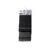 Set of 2 Black CARRE TERRY Tea Towels