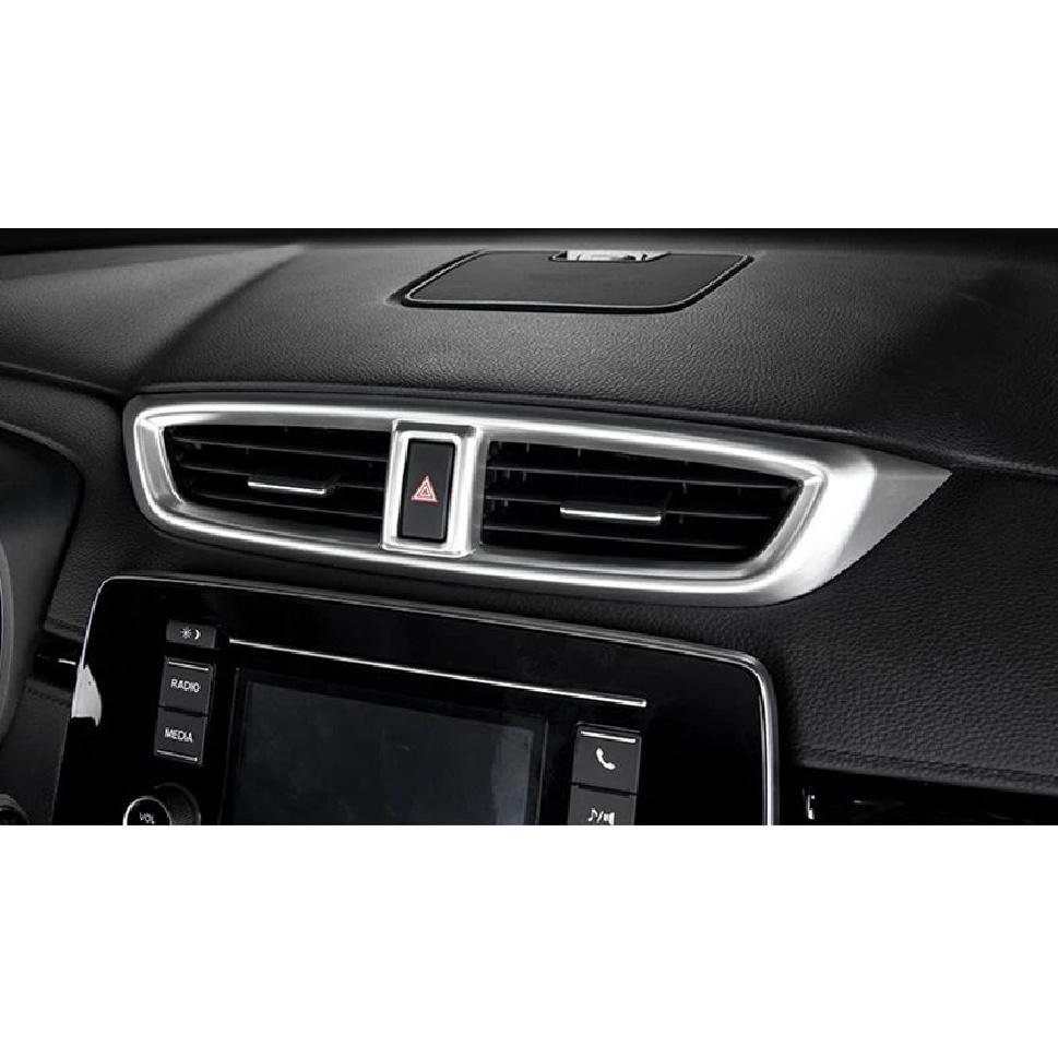 

For HONDA CRV 2017 2018 Matte Interior Middle Air Vent Outlet Cover Trim 1pcs