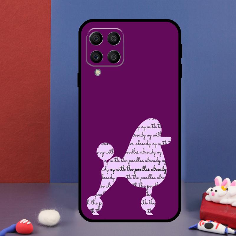 Cartoon Poodle Dog For Samsung Galaxy M12 M13 M33 M23 M53 M15 M55 M31 M51 M14 M34 M54 M20 M32 M52 Phone Case