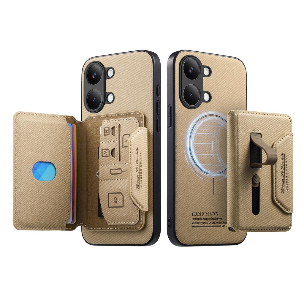 Luxury Leather Phone Case for Poco X8 X7 Pro 2In1 Detachable Magnetic for Magsafe Wallet Card for Xiaomi Poco X8 Pro Max Cover