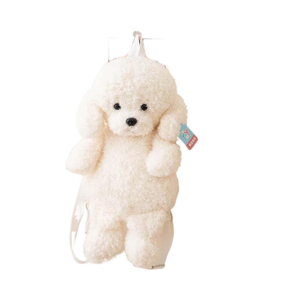Stuffed Doll Dog Plush Backpack Large Capacity Animal Plush Toys Dog Shoulders Bags  Students