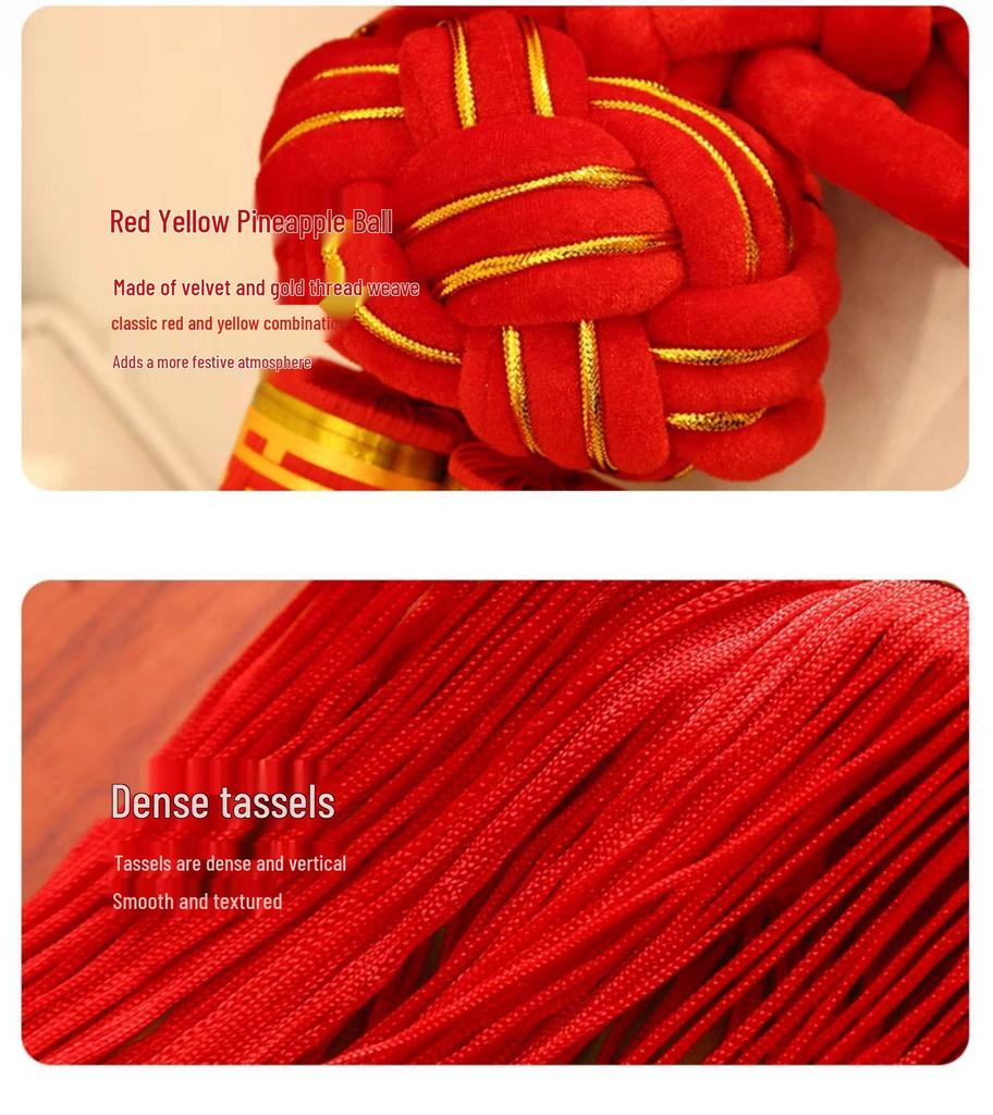 Large Chinese Knot Fu Character Pendant - New Year & Housewarming Wall Decoration