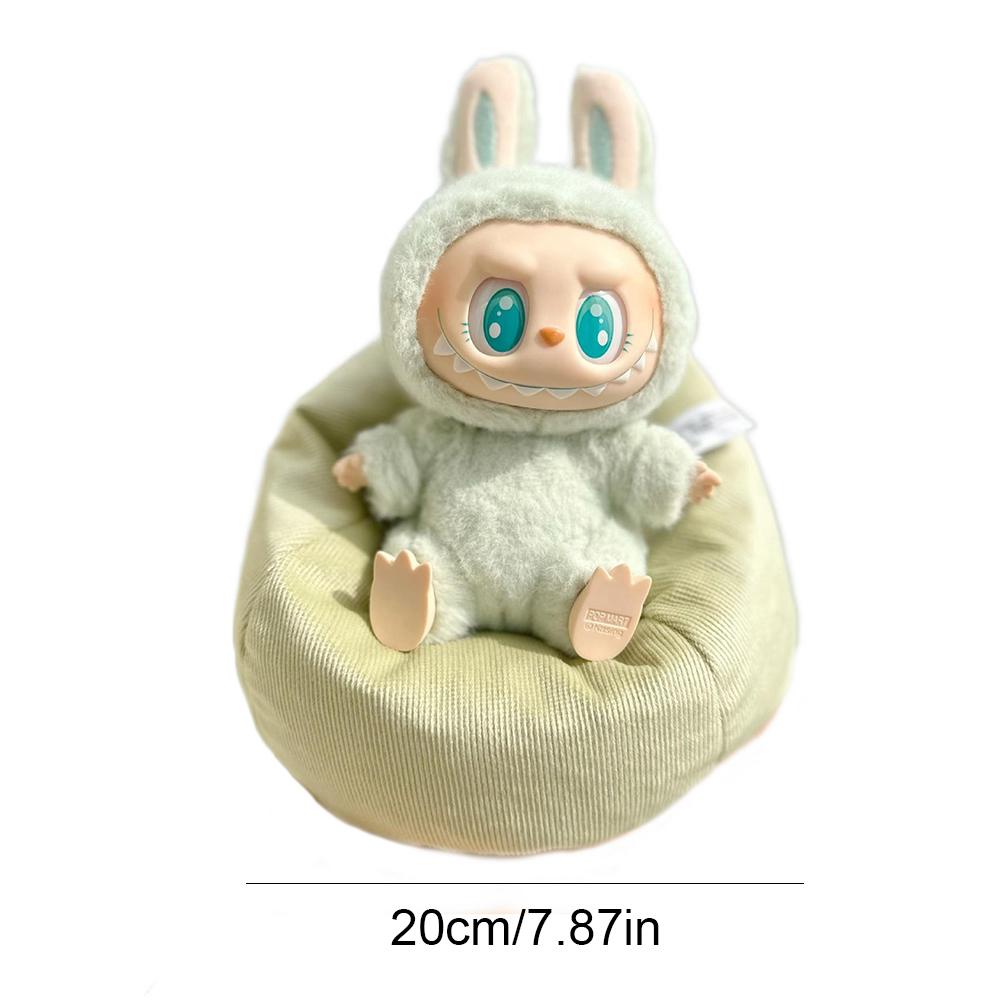For 17cm Labubu Mini Chair Bjd Doll Room Decoration 2nd Generation Sitting Party Series Doll Sofa Car Mini Safety Sofa Toy Gifts