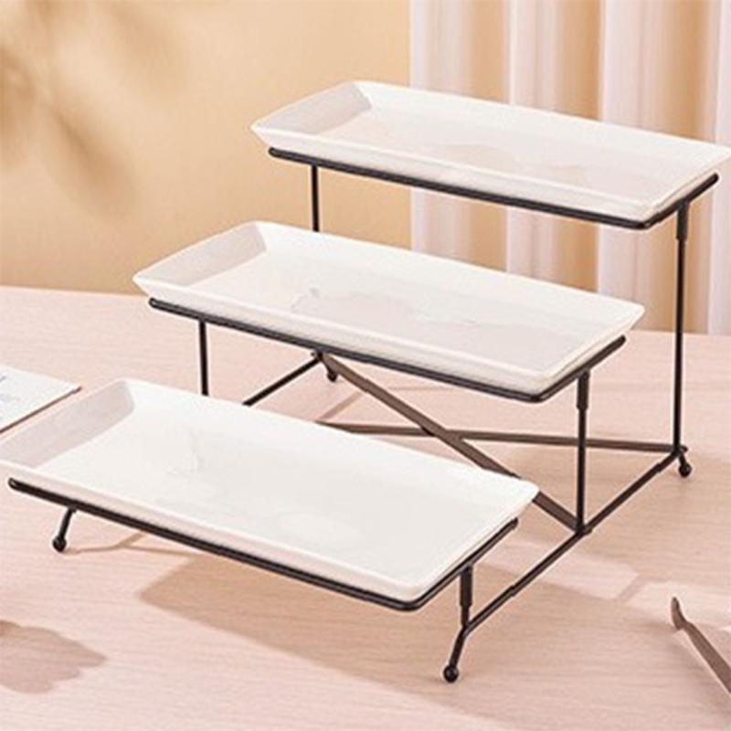 3 Tier Serving Tray Serving Stand With Serving Dishes For Dessert Table Display Set Large Platters For Entertraining