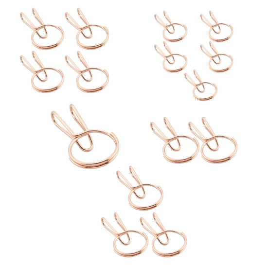 Yousheng 1/2/3/4/5Pcs Metal Key Ring Bookmark Thumb Page Holder Book Opener Keychain Bookmark Clip Lightweight Tool