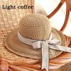 Fashion Women Sun Hats Straw Hat Female Ribbon Bow-knot Wide Brim Beach Hat Casual Summer Shade Cap