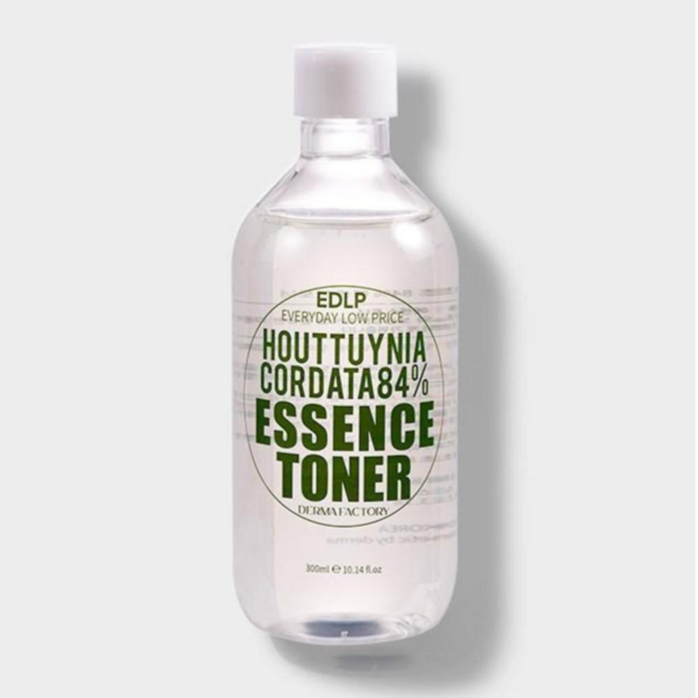 [Vegan zertifiziert] Derma Factory EDLP Houttuynia cordata 84% Essenz Toner 300ml, 1 Stück