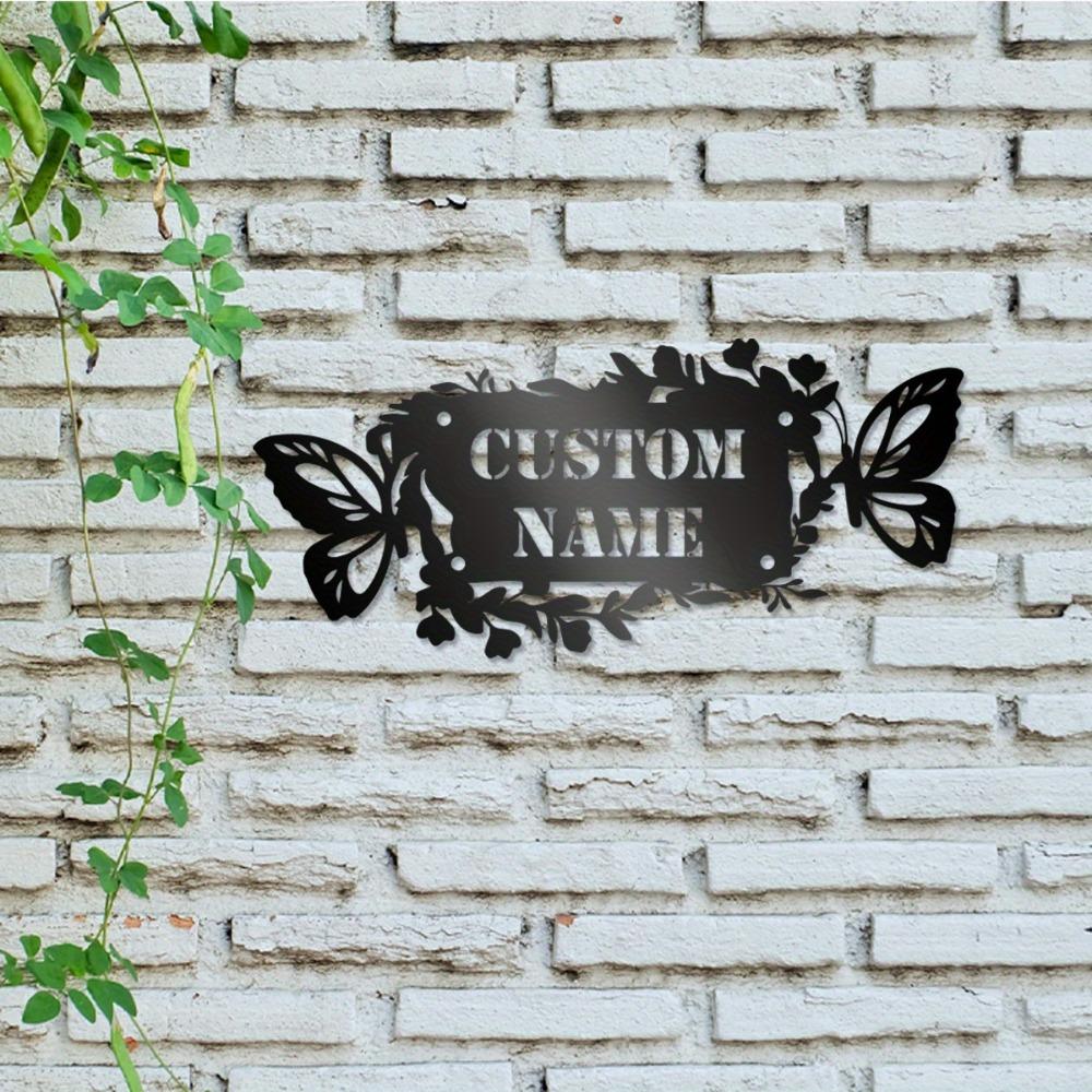 Metal Garden Sign Wall Art Decor Gift for Gardener