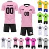 Personalised Shirts Kit Mens Girls With Name Number Custom Football Jerseys For Boys Training Suit