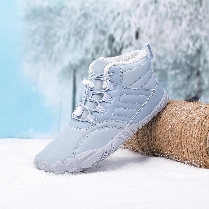 Sports cotton shoes men's and women's velvet warm boots five-finger wear-resistant non-slip snow boots winter thickened couple shoes