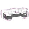 VidaXL Salon de Jardin avec Coussins 7 pcs, Canapés de Patio, Ensemble de Meubles, Mobilier de Terrasse Exterieur, Gris 3227034