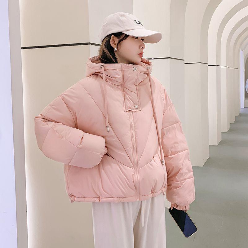 Winter Women's Short Cotton-Padded Coat Loose Thickened Korean-Style Puffer Jacket Outerwear