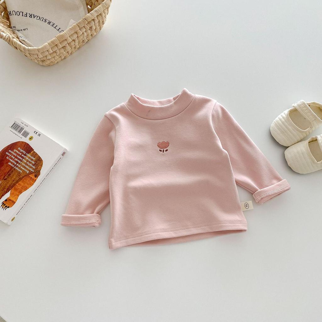 Kids Thermal Base Layer Shirt Cartoon Print Winter Inner Wear Top for Boys Girls 0-5 Years