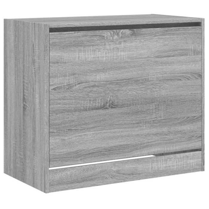 VidaXL Armoire à chaussures sonoma gris 80x42x69 cm bois d'ingénierie 840006