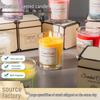 Luxury Scented Soy Candle Gift Set with Glass Cup - Smokeless and Elegant