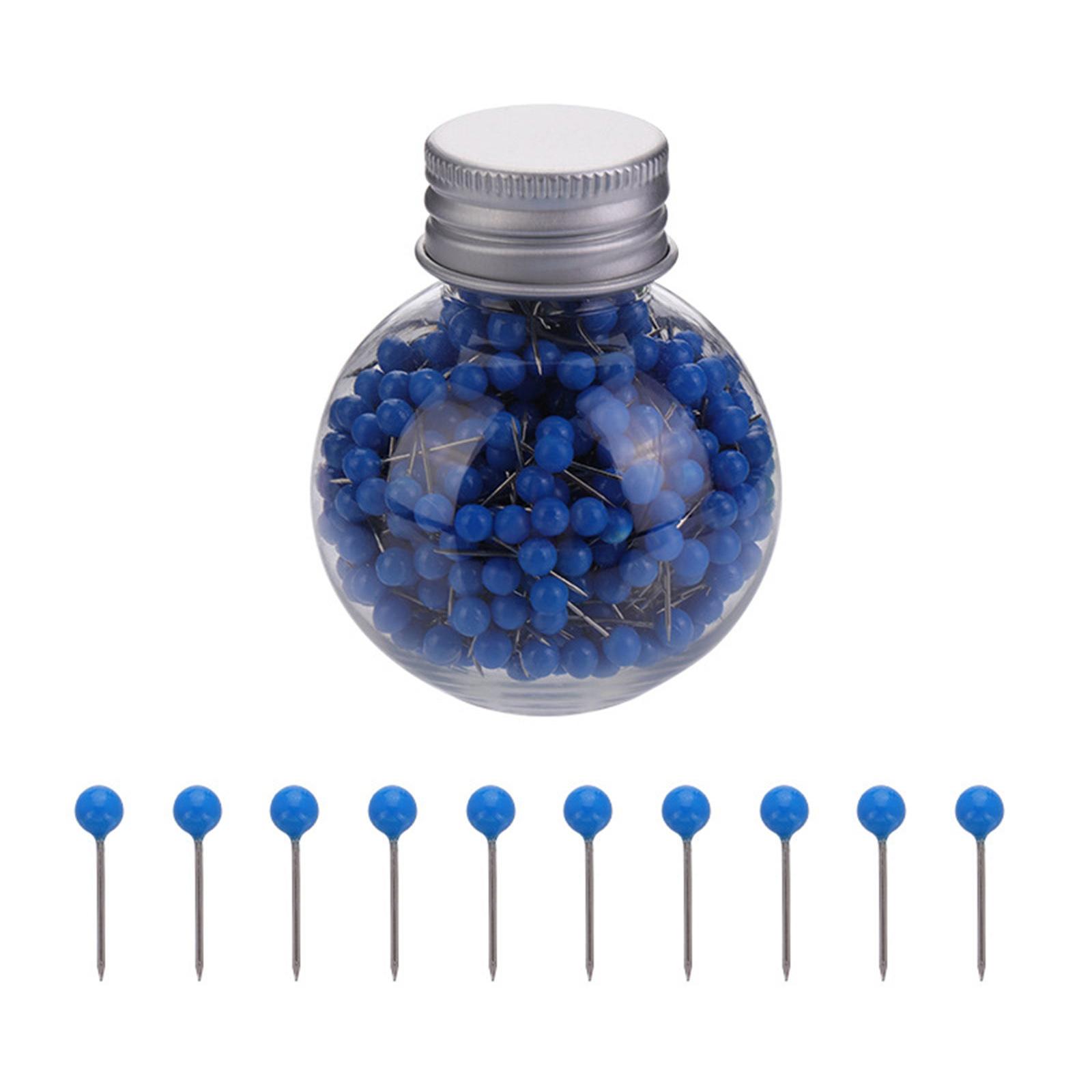 

600 штук різнокольорових шпильок швейні шпильки шпильки з круглою головкою багатофункціональні прямі шпильки для шиття квілтингу та рукоділля 7