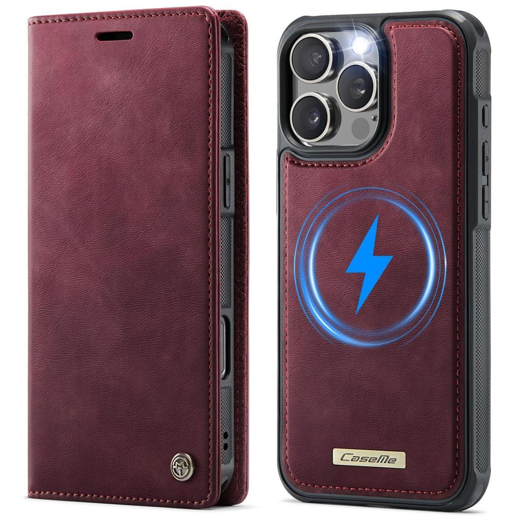 Applicable To Samsung S25 Mobile Phone Case S24Fe Split Flip Leather Case S23Plus Bracket S22 Plug-in Card S20 Magnetic Attraction