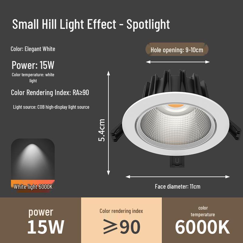 Ultra-Heller Einbaudeckenstrahler für Zuhause, Einkaufszentrum oder Bekleidungsgeschäft