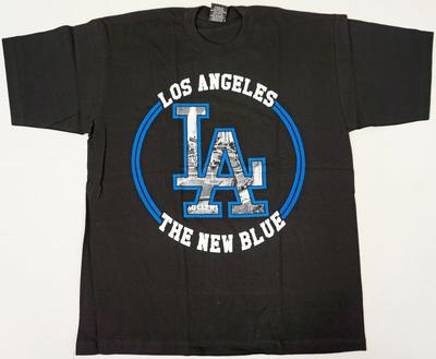 LOS ANGELES T-Shirt LA City Of Angels Tee 100% Baumwolle Herren XL Schwarz Neu