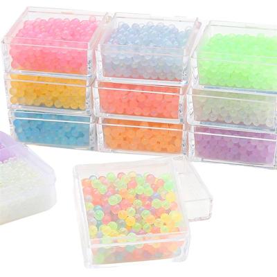 Perline di vetro luminose senza foro livello A per gioielli fai da te 450G