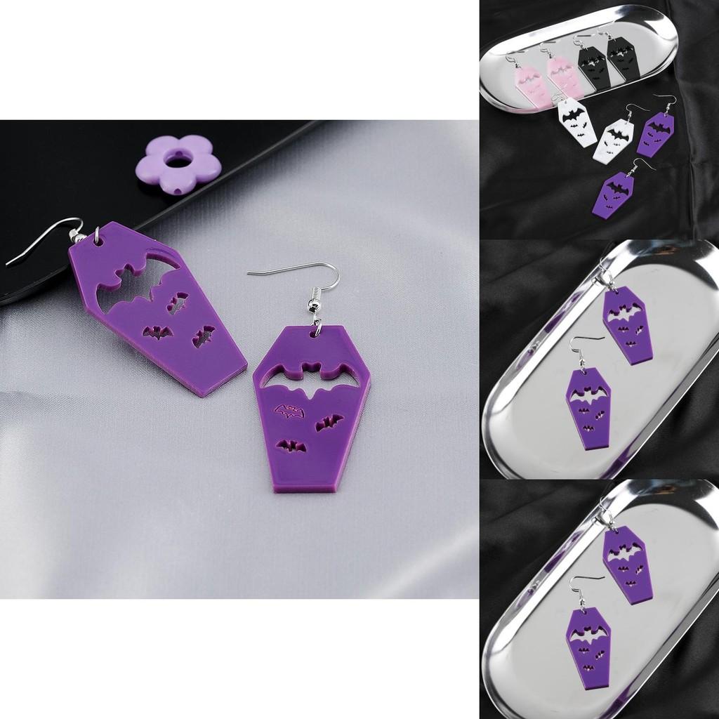 Fashionable Bat Pendant Earrings For Women In Trendy Multicolor Designs
