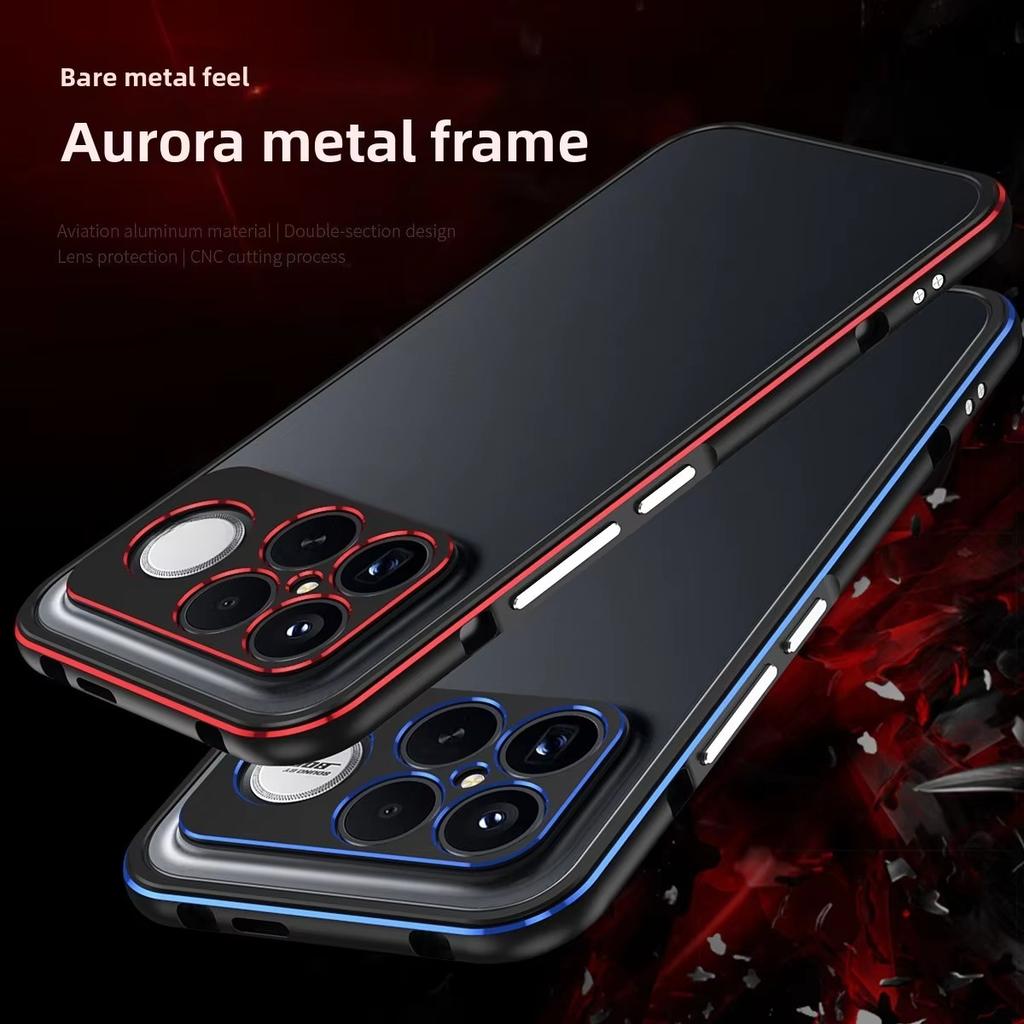 Hoesje voor POCO F9 F8 Ultra Pro Lichtgewicht Aluminiumlegering Frame Warmteafvoer Valbescherming Cover Schokbestendige Bumper Funda