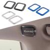 For Ford Focus     Car Stainless Steel Cover Back Rear Tail Read Reading Switch Light Lamp Frame Parts 2PCs