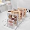 7-Fächer Kosmetik-Organizer Schreibtisch Lidschatten-Palette Display-Box Make-up Rouge Kosmetik-Regal Make-up-Werkzeuge Aufbewahrungshalter