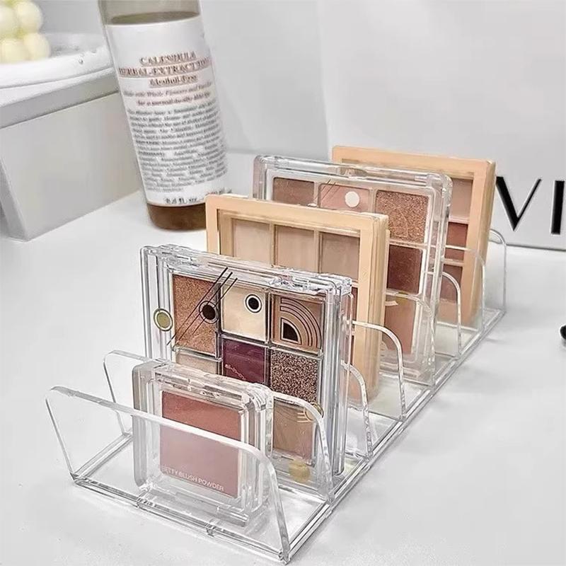 7-Fächer Kosmetik-Organizer Schreibtisch Lidschatten-Palette Display-Box Make-up Rouge Kosmetik-Regal Make-up-Werkzeuge Aufbewahrungshalter